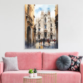 Toile art aquarelle milan (Insitu(Salon))