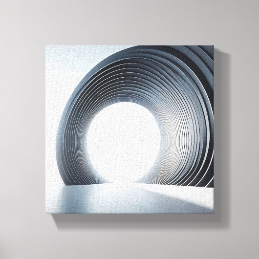 Toile Art architectural circulaire minimaliste moderne - (Recto)