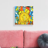Toile Art Bitcoin (Insitu(Salon))