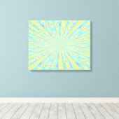 Toile Art bleu Abstrait enveloppé (Insitu (Plancher de Bois))