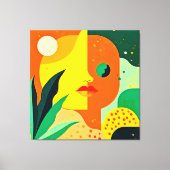 Toile Art bloc couleur face Abstrait (Recto)