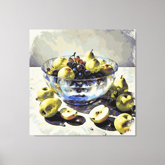Toile *~* Art Cadeau SC6 Fruit Crystal Bowl Durée de vie (Recto)