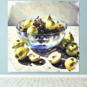 Toile *~* Art Cadeau SC6 Fruit Crystal Bowl Durée de vie (Insitu (Plancher de Bois))