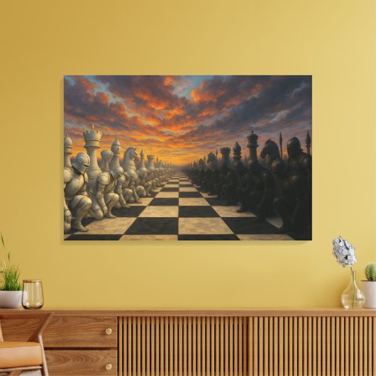 Toile Art Canvas d'échecs (Insitu(Salon))