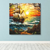 Toile Art Canvas d'expédition (Insitu (Plancher de Bois))
