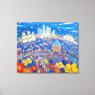 Toile Art Canvas Imprimer : Grands navires à Greenwich L