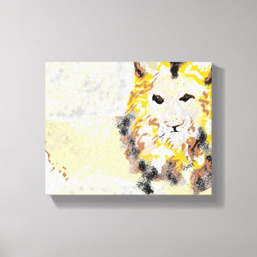 Toile Art : C'est le monde du lion (Recto)