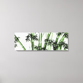 Toile Art chinois en bambou - un - vert (Recto)