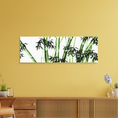 Toile Art chinois en bambou - un - vert (Insitu(Salon))