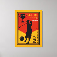 Art classique du golf des années 30