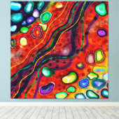 Toile Art coloré Abstrait (Insitu (Plancher de Bois))