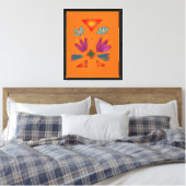 Toile Art Coloré Aztec Spaceman (Insitu(Chambre))