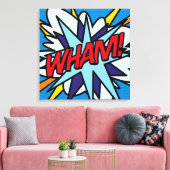 Toile Art Comic Book Pop Moderne Typographique WHAM (Insitu(Salon))