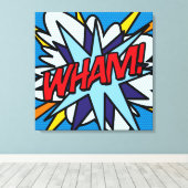 Toile Art Comic Book Pop Moderne Typographique WHAM (Insitu (Plancher de Bois))