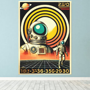 Toile Art d'atterrissage des astronautes du milieu du si