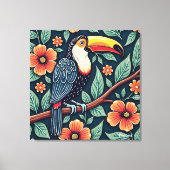 Toile Art de batik toucan (Recto)