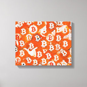 Toile Art de Bitcoin (#1) peinture à l'huile