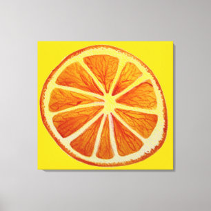 Toile Art de bruit orange d'art d'aquarelle d'agrume