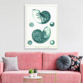 Toile Art de coquillage rouge et vert (Insitu(Salon))