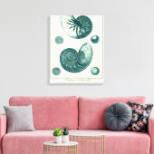 Toile Art de coquillage rouge et vert (Insitu(Salon))
