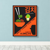Toile Art de cuisine coréen Kimchi (Insitu (Plancher de Bois))