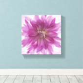 Toile Art de Dahlia Peint - Fuchsia (Insitu (Plancher de Bois))