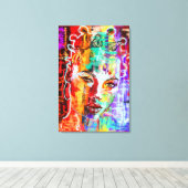 Toile Art de Dame Jolie Abstrait - (Insitu (Plancher de Bois))