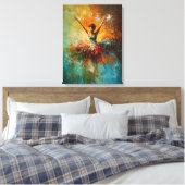 Toile Art de danse de ballerine abstraite (Insitu(Chambre))