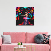 Toile Art de danseur de ballet abstrait (Insitu(Salon))
