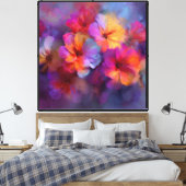 Toile Art de fleur abstraite d'Hibiscus céleste (Insitu(Chambre))