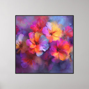 Toile Art de fleur abstraite d'Hibiscus céleste