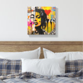 Toile Art de grunge graffiti de la Saint-Valentin (Insitu(Chambre))