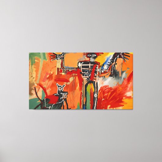 Toile art de Jean Michel Basquiat (Recto)
