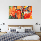 Toile art de Jean Michel Basquiat (Insitu(Chambre))