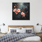 Toile Art de la fleur de pêcher vietnamienne (Insitu(Chambre))