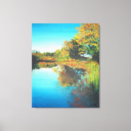 Toile Art de la peinture du paysage fluvial (Recto)