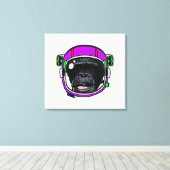 Toile Art de la Pop de Chimp Space (Insitu (Plancher de Bois))