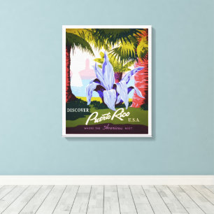 Toile Art de l'affiche de voyage vintage, Découvrez Port