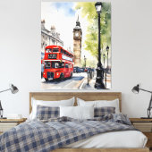Toile Art de l'aquarelle à Londres (Insitu(Chambre))