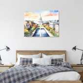 Toile Art de l'aquarelle Washington DC (Insitu(Chambre))