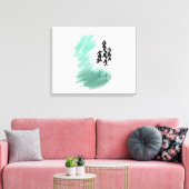 Toile art de l'arbre vert scandinave simple moderne ment (Insitu(Salon))