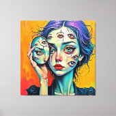 Toile Art de l'auto-réflexion brisé (Recto)