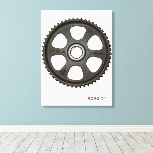 Toile Art de l'engrenage (Insitu (Plancher de Bois))