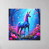 Toile Art de licorne de fantasy mystique (Recto)