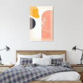 Toile Art De Ligne Du Milieu Du Siècle, Étendu Grand Fin (Insitu(Chambre))