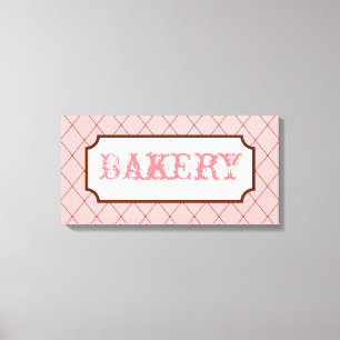 Toile Art de mur de signe de boulangerie