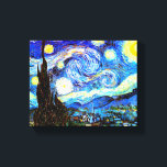Toile Art de nuit Van Gogh Starry<br><div class="desc">Starry Night,  art de Vincent van Gogh.</div>