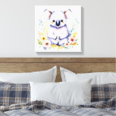 Toile Art de nurserie pour bébé ours koala doux (Insitu(Chambre))