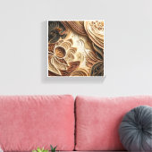 Toile Art de papier 3D en couches de luxe - Composition  (Insitu(Salon))