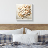 Toile Art de papier abstrait moderne superposé - Neutra (Insitu(Chambre))